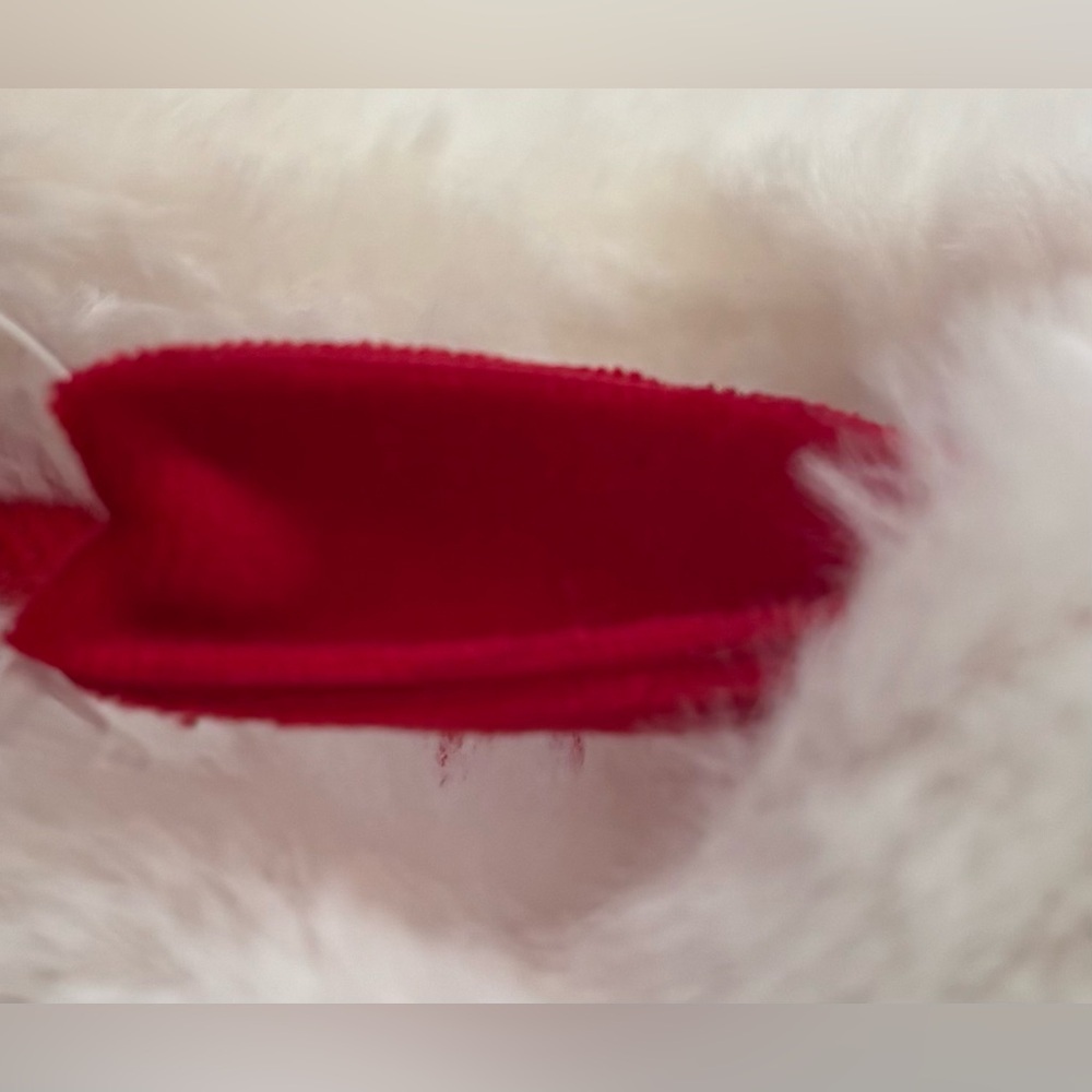 Faux fur and red Christmas stockings 2 total NEW NWT - Picture 7 of 9